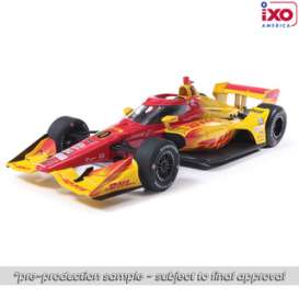 Dallara  - 2025 yellow/red - 1:18 - IXO America - IND18035 - IND18035 | Toms Modelautos