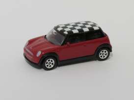 Mini Cooper - Checker red - 1:60 - Welly - Mini - wellyMini | Toms Modelautos