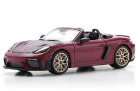 Porsche  - 718 Spyder 2023 ruby - 1:43 - Schuco - S43U00011 - schucoS43U00011 | Toms Modelautos