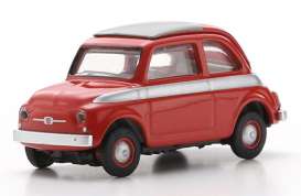 Fiat  - 500 red - 1:87 - Schuco - S87U00045 - schucoS87U00045 | Toms Modelautos