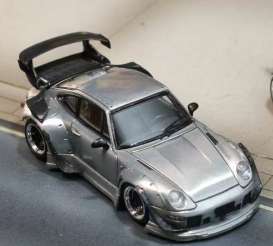 Porsche  - RWB 993 Zamac silver - 1:64 - Street Weapon - STW203 - STW203 | Toms Modelautos
