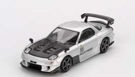 Mazda  - RX7 2024 silver - 1:64 - Mini GT - 01106BL - MGT01106BL | Toms Modelautos