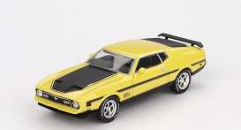 Ford  - Mustang 1971 yellow - 1:64 - Mini GT - 01139BL - MGT01139BL | Toms Modelautos