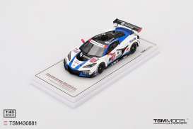 Chevrolet  - Corvette GT3 2025 white/blue/red - 1:43 - TrueScale - TSM430881 - TSM430881 | Toms Modelautos