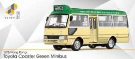 Toyota  - Coaster green/cream - 1:76 - Tiny Toys - ATC66299 - tinyATC66299 | Toms Modelautos