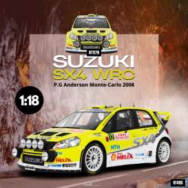 Suzuki  - SX4 2008 white/yellow - 1:18 - OttOmobile Miniatures - OT495 - otto495 | Toms Modelautos