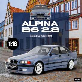 Alpina  - B6 2.8 1992 blue - 1:18 - OttOmobile Miniatures - OT1180 - otto1180 | Toms Modelautos