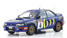 Subaru  - Impreza blue/yellow - 1:18 - Kyosho - 08962A - kyo08962A | Toms Modelautos