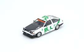 Toyota  - Sprinter Trueno AE86 green/white - 1:64 - Inno Models - IN64-AE86-KT - IN64-AE86-KT | Toms Modelautos