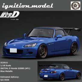Honda  - S2000 blue - 1:18 - Ignition - IG3916 - IG3916 | Toms Modelautos
