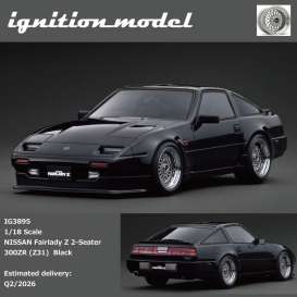 Nissan  - Fairlady Z 2-Seater 300ZR (Z31 black - 1:18 - Ignition - IG3895 - IG3895 | Toms Modelautos