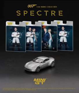 Aston Martin  - DB10 2015 silver - 1:64 - Mini GT - 00910-007D - MGT00910-007D | Toms Modelautos