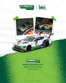 Bentley  - Continental 2019 white/green - 1:64 - Tarmac - T64-030-19BA107 - TC-T64-030-19BA107 | Toms Modelautos