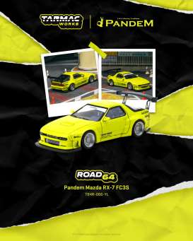 Mazda  - RX-7 yellow - 1:64 - Tarmac - T64R-066-YL - TC-T64R-066-YL | Toms Modelautos