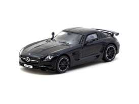 Mercedes Benz  - SLS AMG Coupé Black Series black - 1:64 - Tarmac - T64G-027-BK - TC-T64G-027-BK | Toms Modelautos