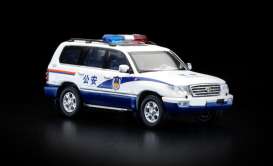 Toyota  - Land Cruiser white/blue - 1:64 - XCartoys - Y45-03 - XcarY45-03 | Toms Modelautos