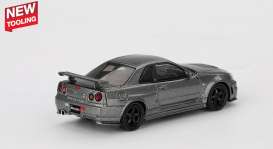Nissan  - Skyline GTR 1999 gray - 1:64 - Mini GT - 01160R - MGT01160R | Toms Modelautos