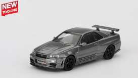 Nissan  - Skyline GTR 1999 gray - 1:64 - Mini GT - 01160BL - MGT01160BL | Toms Modelautos