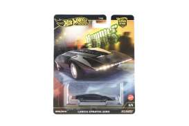 Lancia  - Stratos Zero Chase Version 2025 black - 1:64 - Hotwheels - HRW10 - hwmvHRW10 | Toms Modelautos