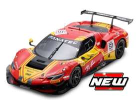 Ferrari  - 296 2025 red/yellow - 1:24 - Bburago - 26318 - bura26318 | Toms Modelautos
