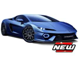 Lamborghini  - Temerario blue - 1:24 - Bburago - 18-21116B - bura21116B | Toms Modelautos