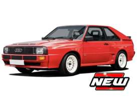 Audi  - Sport Quattro 1985 red - 1:24 - Bburago - 18-21118R - bura21118R | Toms Modelautos