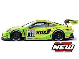 Porsche  - 911 2023 green/yellow - 1:43 - Bburago - 38320G - bura38320G | Toms Modelautos