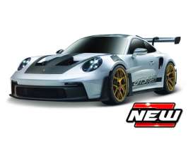 Porsche  - 911 grey/red - 1:43 - Bburago - 18-30427G - bura30427G | Toms Modelautos