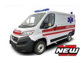 Fiat  - Ducato white/red - 1:50 - Bburago - 32064 - bura32064 | Toms Modelautos