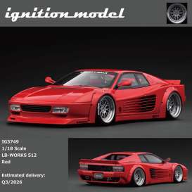 Ferrari  - LB-WORKS 512  red - 1:18 - Ignition - IG3749 - IG3749 | Toms Modelautos