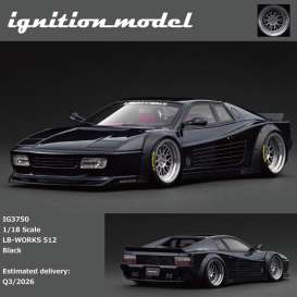 Ferrari  - LB-WORKS 512  black - 1:18 - Ignition - IG3750 - IG3750 | Toms Modelautos