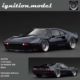 Ferrari  - LB-WORKS 308 black - 1:18 - Ignition - IG3796 - IG3796 | Toms Modelautos