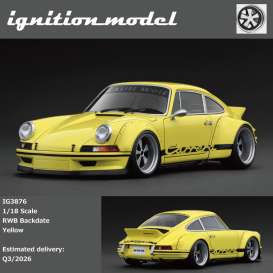 Porsche  - RWB Backdate  yellow - 1:18 - Ignition - IG3876 - IG3876 | Toms Modelautos