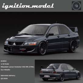 Mitsubishi  - Lancer Evo VIII gun metallic - 1:18 - Ignition - IG3832 - IG3832 | Toms Modelautos