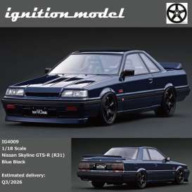 Nissan  - Skyline GTS-R (R31) blue black - 1:18 - Ignition - IG4009 - IG4009 | Toms Modelautos