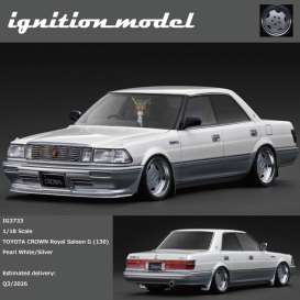 Toyota  - Crown white/silver - 1:18 - Ignition - IG3733 - IG3733 | Toms Modelautos
