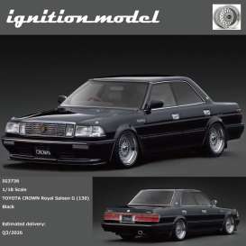 Toyota  - Crown black - 1:18 - Ignition - IG3736 - IG3736 | Toms Modelautos