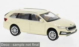 Skoda  - Octavia IV Combi 2019 cream - 1:87 - Brekina - pcx871260 - PCX871260 | Toms Modelautos