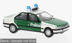 Peugeot  - 405 1987 white/green - 1:87 - Brekina - pcx871684 - PCX871684 | Toms Modelautos