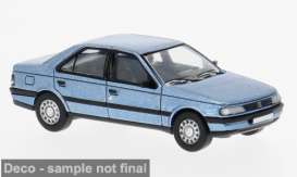 Peugeot  - 405 1987 blue - 1:87 - Brekina - pcx870746 - PCX870746 | Toms Modelautos