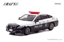 Toyota  - Crown 2024 white/black - 1:43 - Rai's - H7432402 - H7432402 | Toms Modelautos