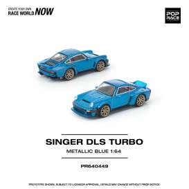 Singer  - DLS Turbo blue - 1:64 - Pop Race Limited - PR640449 - PR640449 | Toms Modelautos