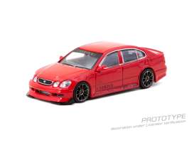 Toyota  - Aristo JZS161 red - 1:64 - Tarmac - T64G-081-RE - TC-T64G-081-RE | Toms Modelautos