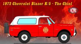 Chevrolet  - Blazer K/5 1972 red - 1:18 - Acme Diecast - 1807717 - acme1807717 | Toms Modelautos