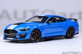 Ford Mustang - Shelby GT500 blue - 1:18 - AutoArt - 73094 - autoart73094 | Tom's Modelauto's