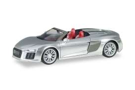 Audi  - R8 V10 Spyder silver - 1:87 - Herpa - 038690-002 - herpa038690-002 | Toms Modelautos