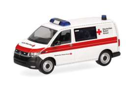 Volkswagen  - T6.1 red/white - 1:87 - Herpa - 098960 - herpa098960 | Toms Modelautos