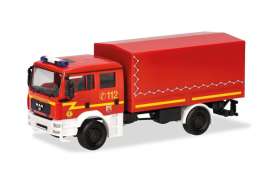 MAN  - TGA M red/yellow - 1:87 - Herpa - 098984 - herpa098984 | Toms Modelautos