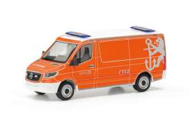 Mercedes Benz  - Sprinter 2018 orange - 1:87 - Herpa - 099028 - herpa099028 | Toms Modelautos