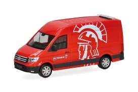 Volkswagen  - Crafter De Romein red/white - 1:87 - Herpa - 099035 - herpa099035 | Toms Modelautos